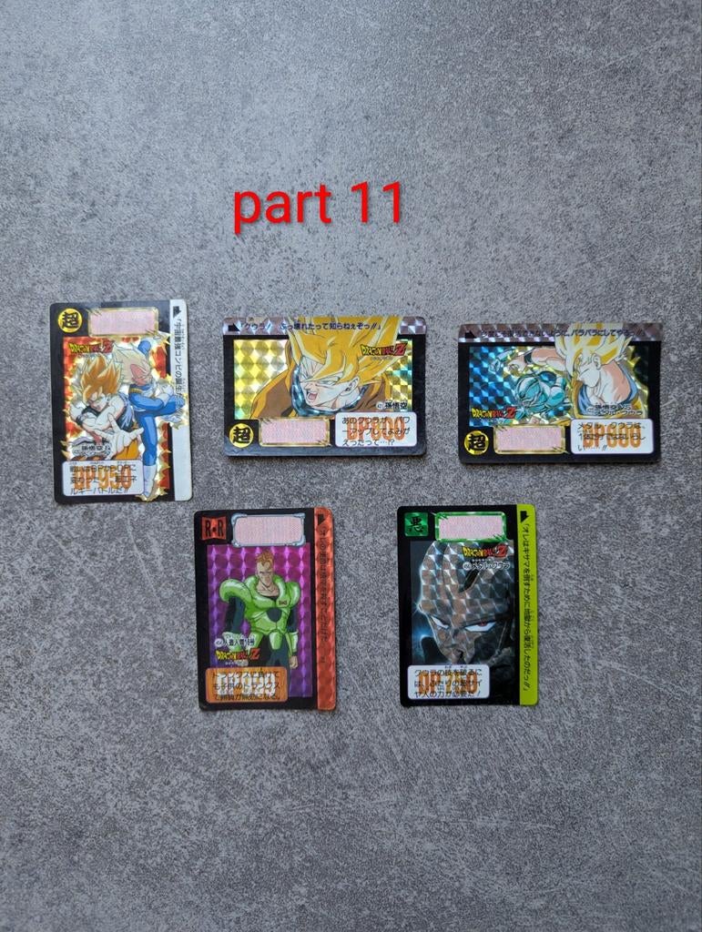 Cartes Dragon Ball Carddass Hondan part 11 prisms, Hobby & Loisirs créatifs, Jeux de cartes à collectionner | Autre, Enlèvement ou Envoi