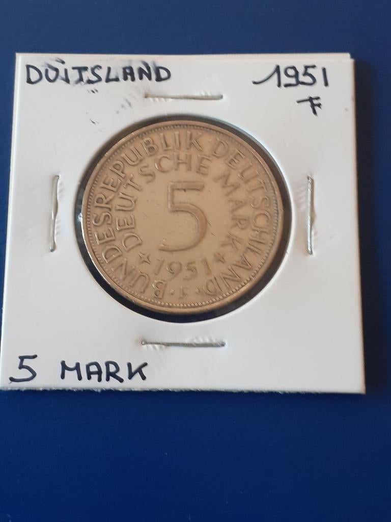 5 marken, Postzegels en Munten, Munten | Europa | Niet-Euromunten, Ophalen