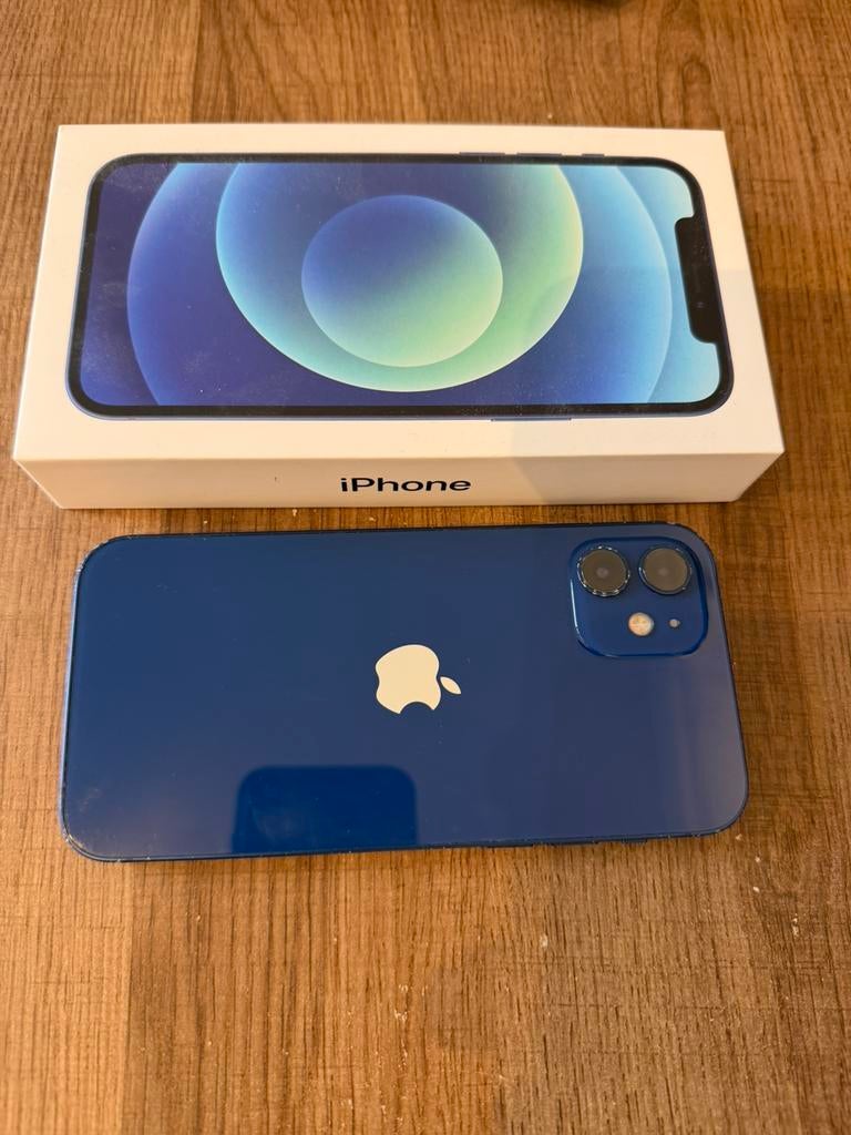 IPhone 12 - 256 GB - Blauw, Télécoms, Téléphonie mobile | Apple iPhone, 256 GB, 80 %, Enlèvement, Utilisé