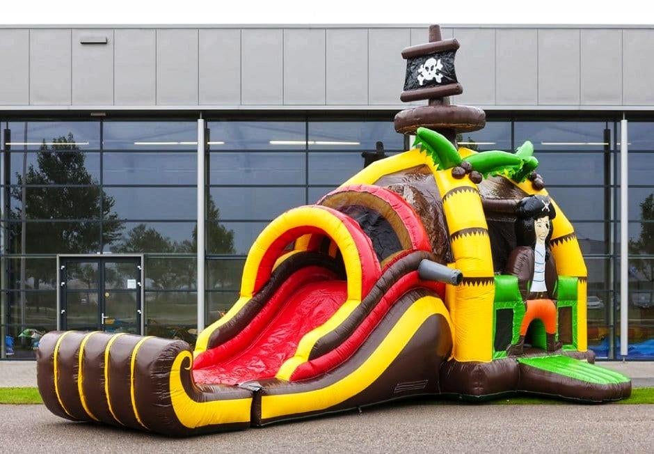 Springkasteel piraat, Hobby en Vrije tijd, Ophalen, Zo goed als nieuw