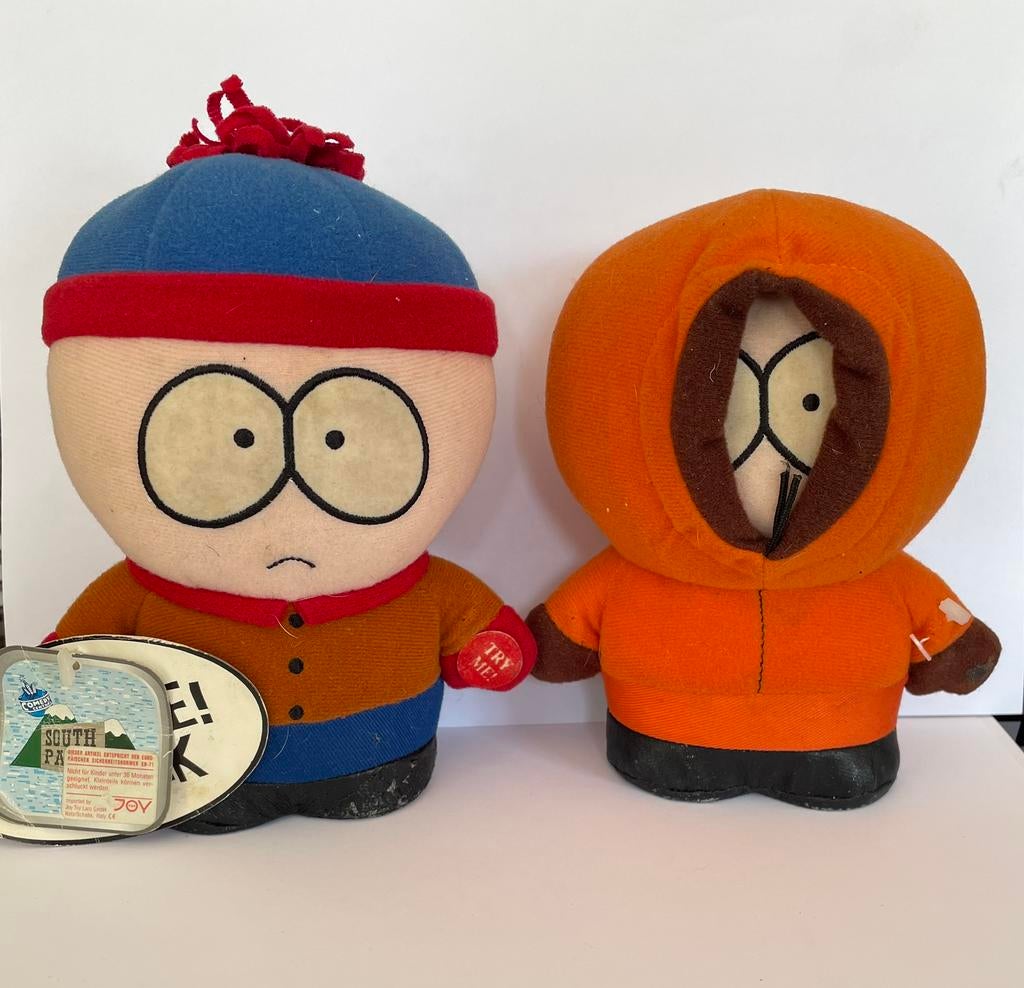 Vintage South Park knuffels (1998) – Stan & Kenny, Collections, Poupées, Enlèvement, Utilisé