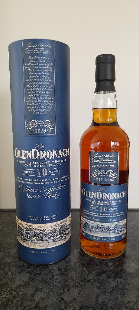 Glendronach Whisky Old Netherlands 10y., Neuf, Autres régions, Enlèvement ou Envoi, Pleine