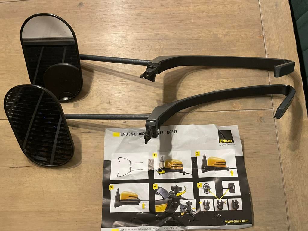 Caravanspiegels Emuk Mercedes, Caravans en Kamperen, Caravanaccessoires, Ophalen, Gebruikt