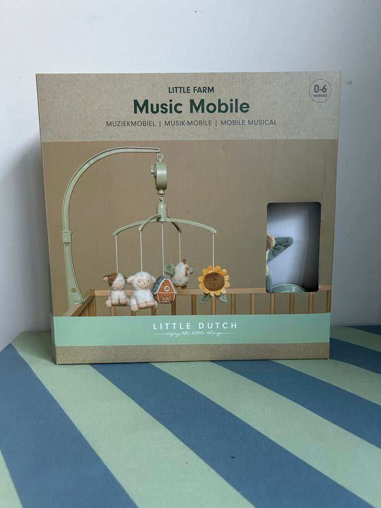 Nieuw in doos , nooit gebruikt ,Muziek mobiel, boerderij, Kinderen en Baby's, Kraamcadeaus en Geboorteborden, Ophalen, Nieuw