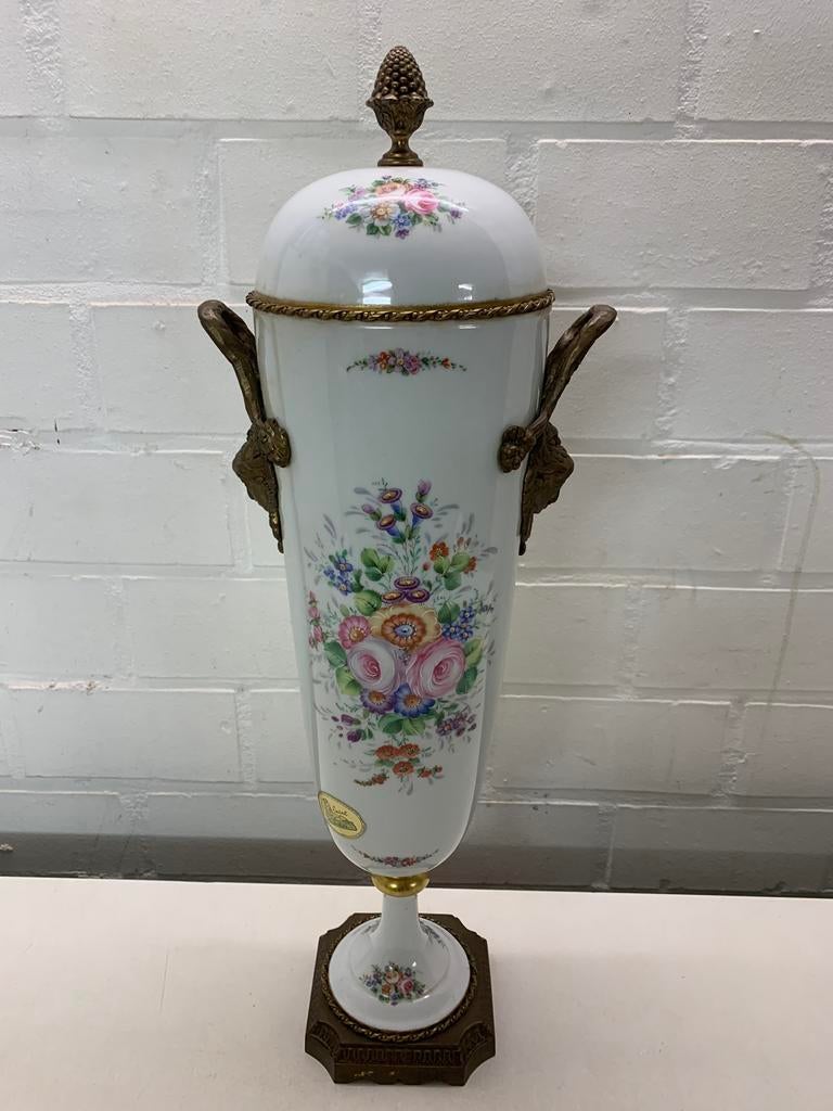 Decoratieve limoges vaas, Antiek en Kunst, Antiek | Vazen, Ophalen of Verzenden