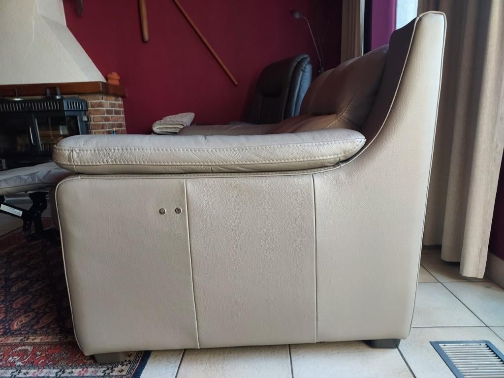 Fauteuil relax électrique, deux chaises, couleur taupe, Maison & Meubles, Fauteuils, 75 à 100 cm, 125 cm ou plus, Comme neuf, Enlèvement