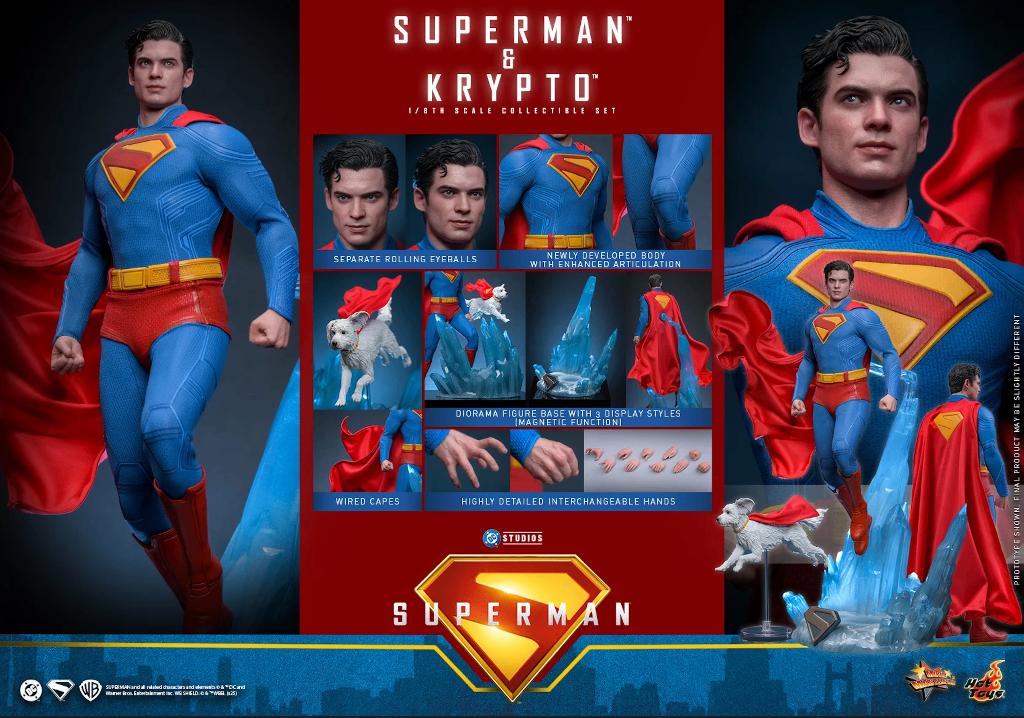 Hot Toys DC Superman & Krypto MMS812, Collections, Envoi, Neuf