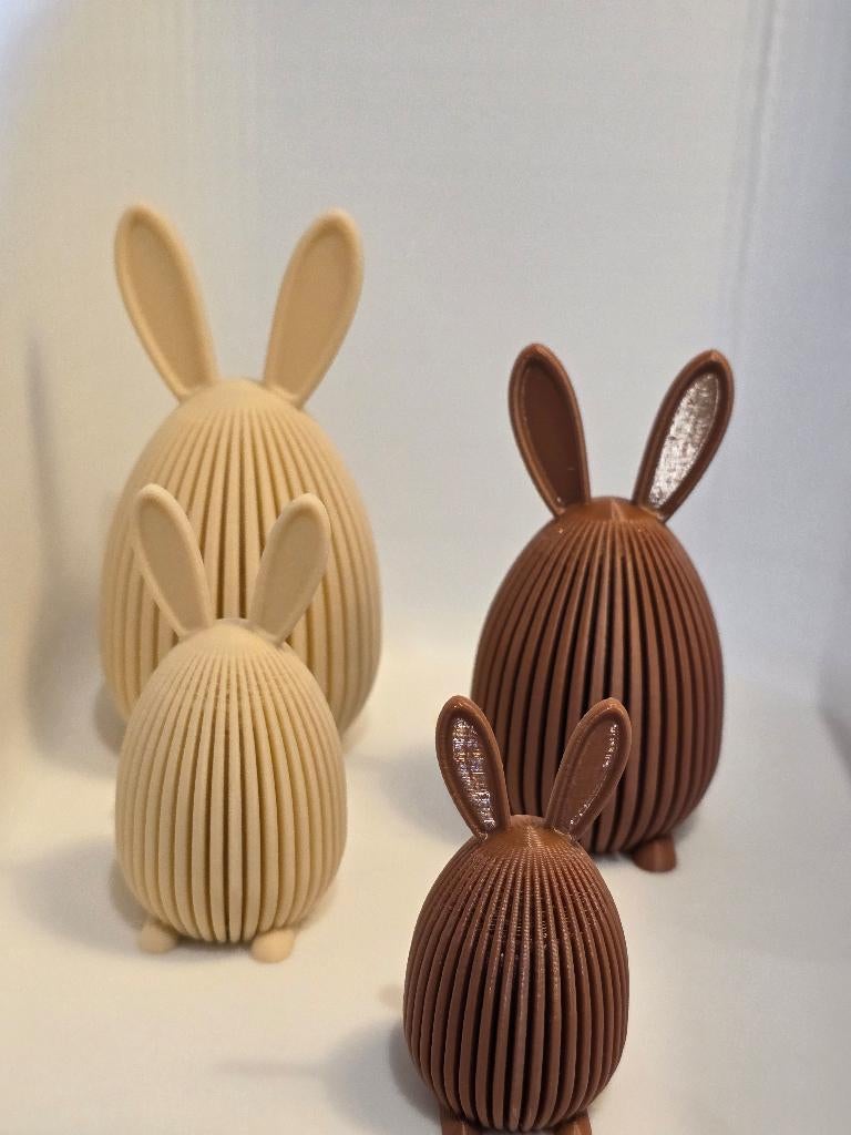 Décoration de paques : Lot de 4 lapins design, Envoi, Neuf