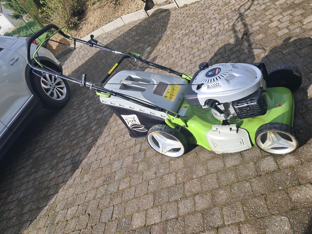 Grasmaaier, 6pk, 51cm. Aangedreven + mulching, Ophalen, Cirkelmaaier, Versnellingen, Zo goed als nieuw