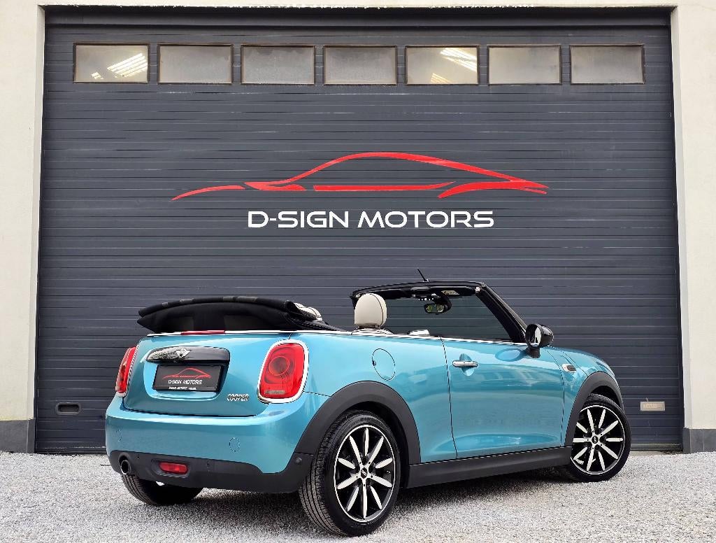 MINI COOPER CABRIO 1.5iA (136pk) 2017 47.828km FULL OPTIES, Auto's, 4 zetels, Cabriolet, Blauw, Leder