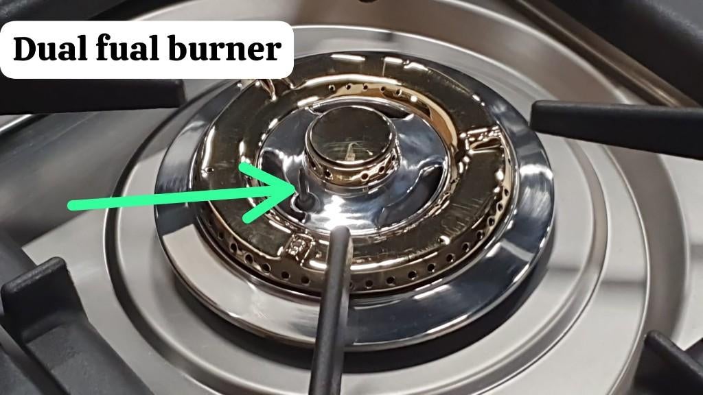 Luxe Boretti Fornuis 100cm RVS 1 oven 1 magnetron Duel Feul, Ophalen, 60 cm of meer, Zo goed als nieuw, Energieklasse A of zuiniger