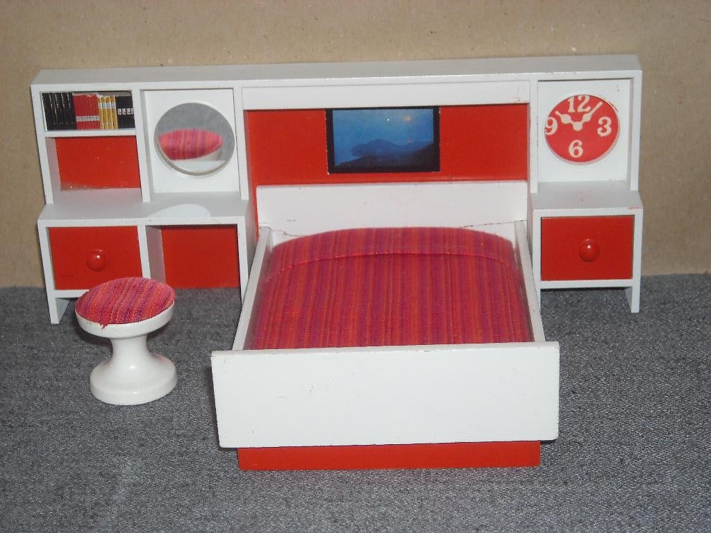 Lundby slaapkamer (aub lezen), Collections, Maisons de poupées & Accessoires, Enlèvement ou Envoi, Utilisé