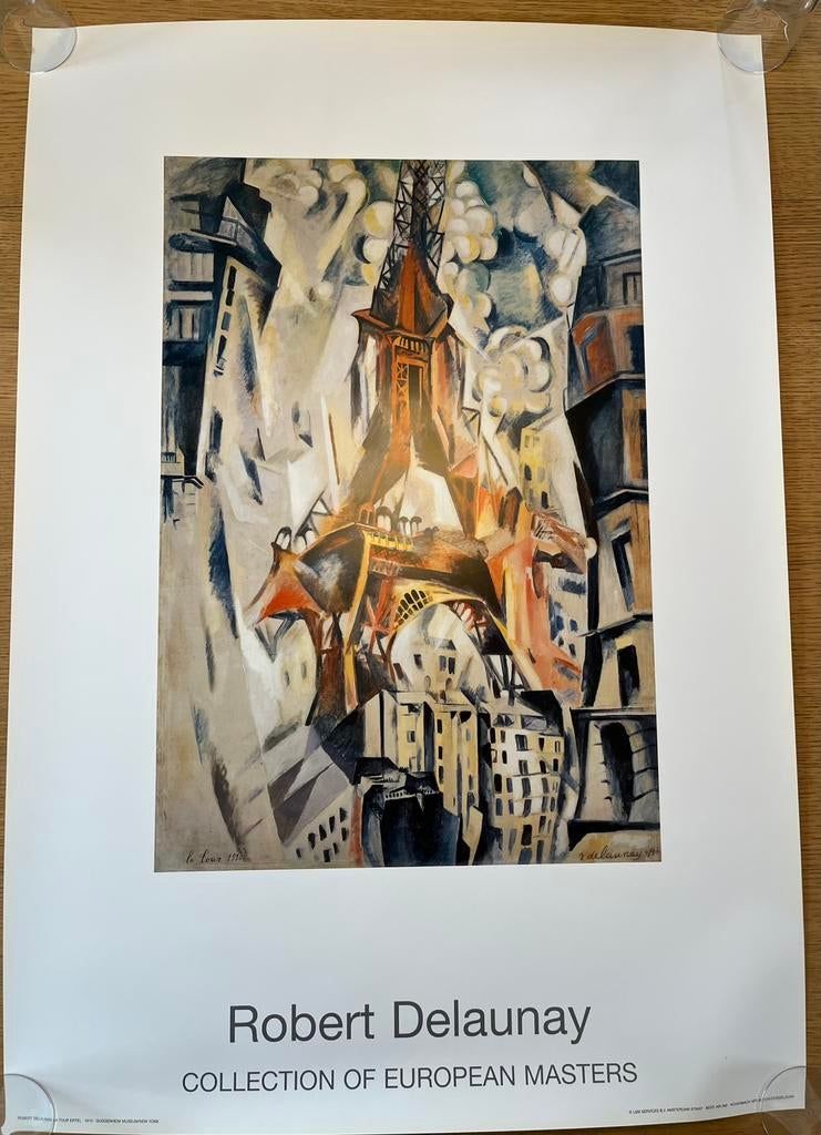 Poster Robert Delaunay - La Tour Eifel 1910, Neuf, Enlèvement ou Envoi, Rectangulaire vertical, A1 jusqu'à A3