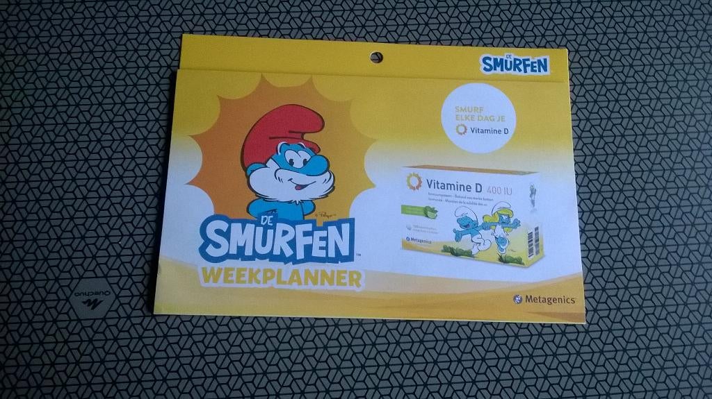 Planificateur hebdomadaire Schtroumpfs, Collections, Schtroumpfs, Enlèvement ou Envoi, Neuf, Différents Schtroumpfs, Autres types