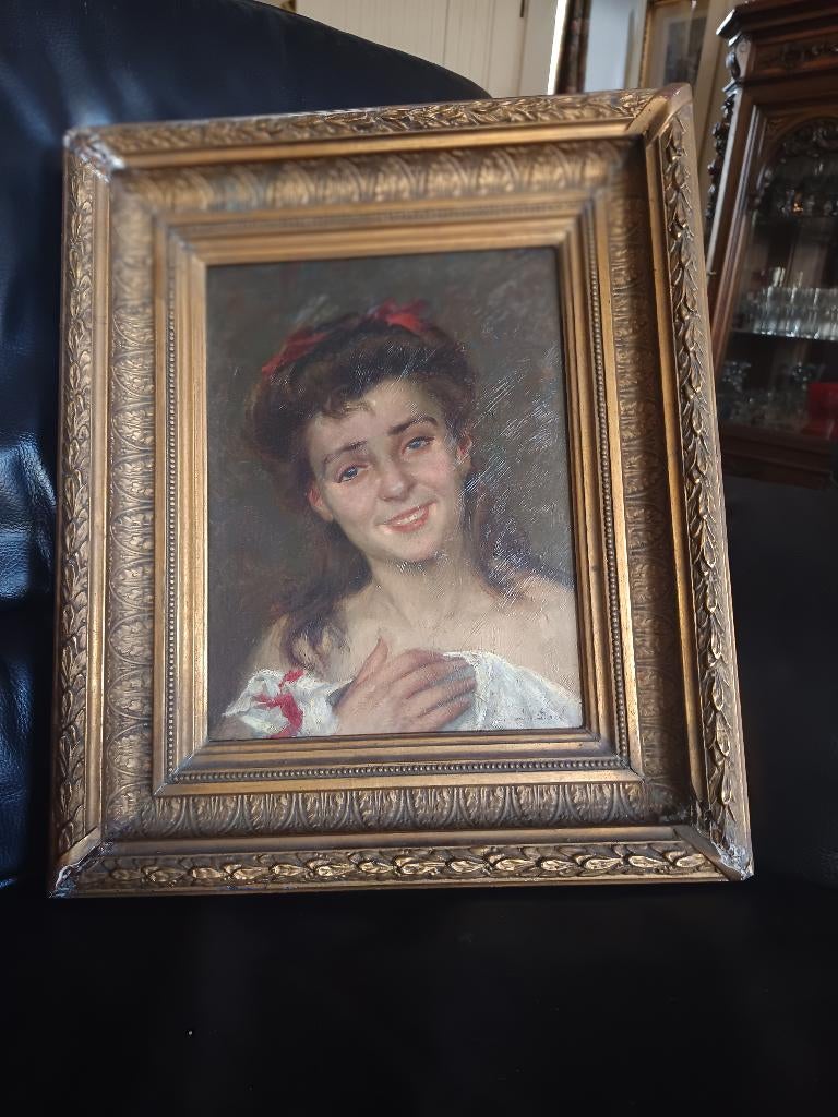 Jacques Doré (1861-1929)  HUILE SUR PANNEAU, Antiquités & Art, Enlèvement ou Envoi