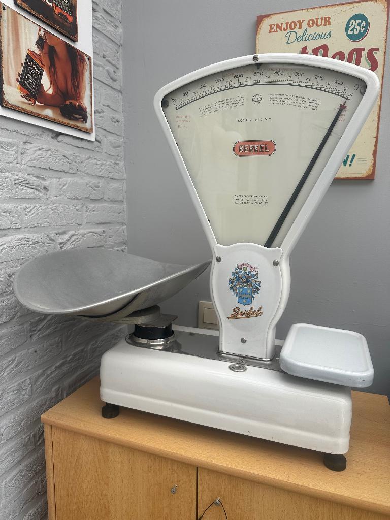 Berkel weegschalen wit en inox, Elektronische apparatuur, Ophalen, Gebruikt