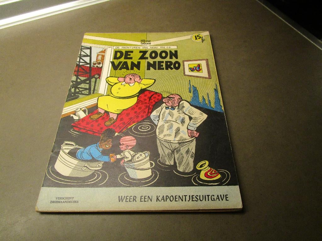 Nero - De zoon van Nero - 1e druk - 1960, Boeken, Stripverhalen, Gelezen, Marc Sleen, Eén stripboek, Ophalen of Verzenden