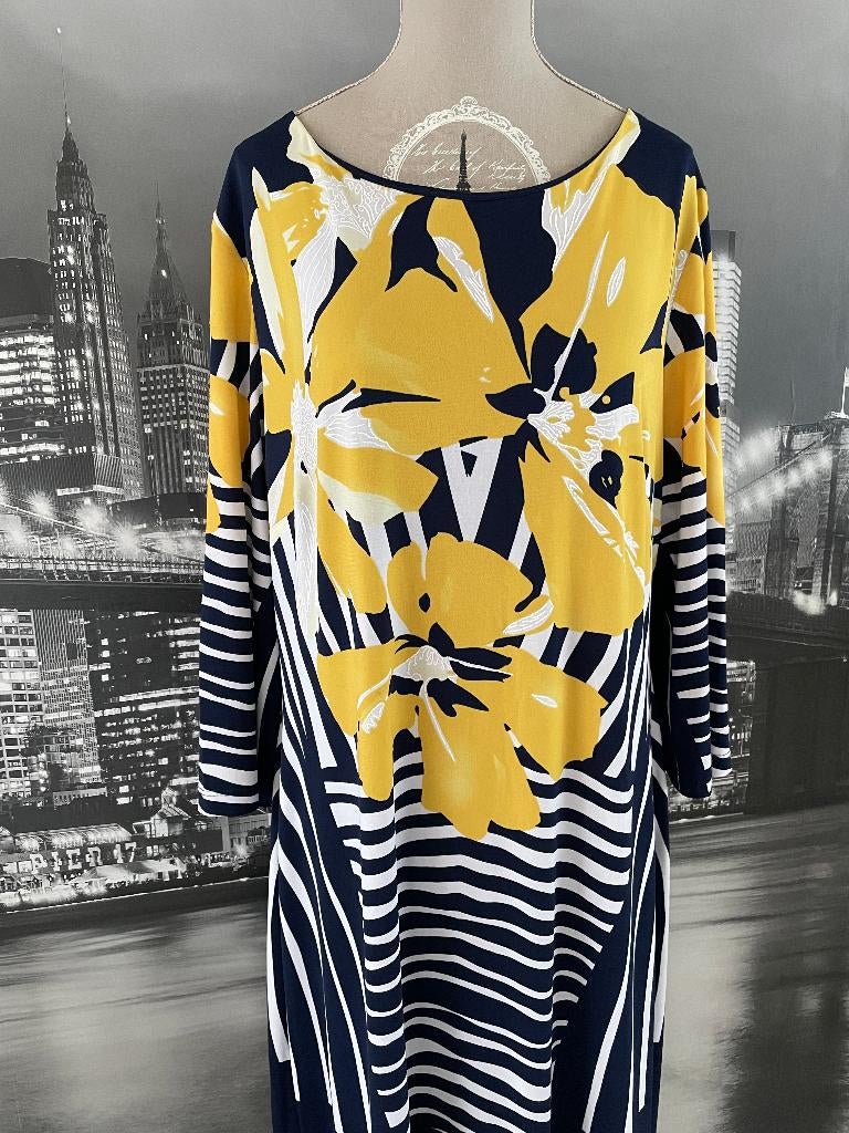 prachtige jurk - merk Frank Lyman - 48/50, Kleding | Dames, Verzenden, Geel, Maat 46/48 (XL) of groter, Zo goed als nieuw