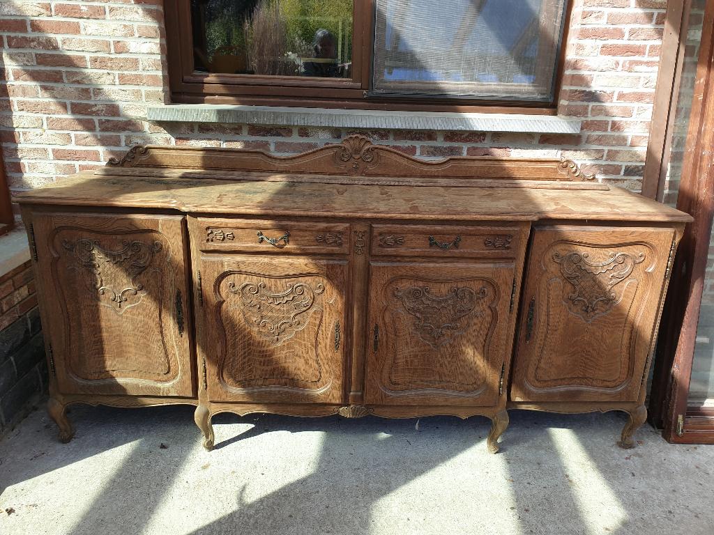 Grand Buffet style Louis XV (2m20)  Relooking, Antiquités & Art, Enlèvement