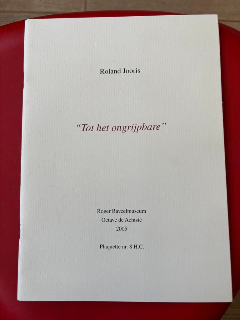 Tot het ongrijpbare - Roland Jooris Roger Raveel, Ophalen of Verzenden, Zo goed als nieuw