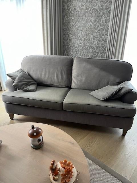 zetel 2 meter, Huis en Inrichting, Ophalen, Gebruikt, Driepersoons, Rechte bank