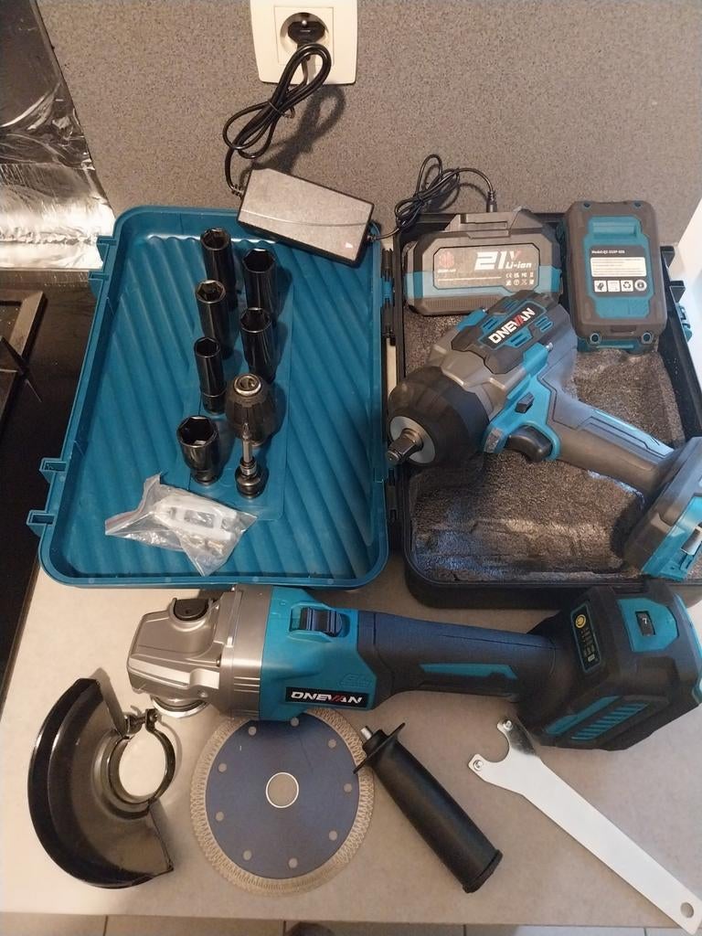 Slagmoersleutel 2800nm haakseslijper 3000watt zoals nieuw, Doe-het-zelf en Bouw, Gereedschap | Slijpmachines, Ophalen of Verzenden