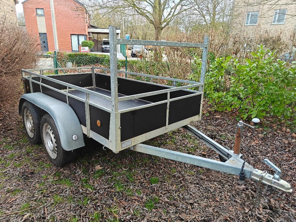 galva Dubbelas 2,57/1,31m 750kg nieuw hout id plaatje gelast, Enlèvement, Utilisé