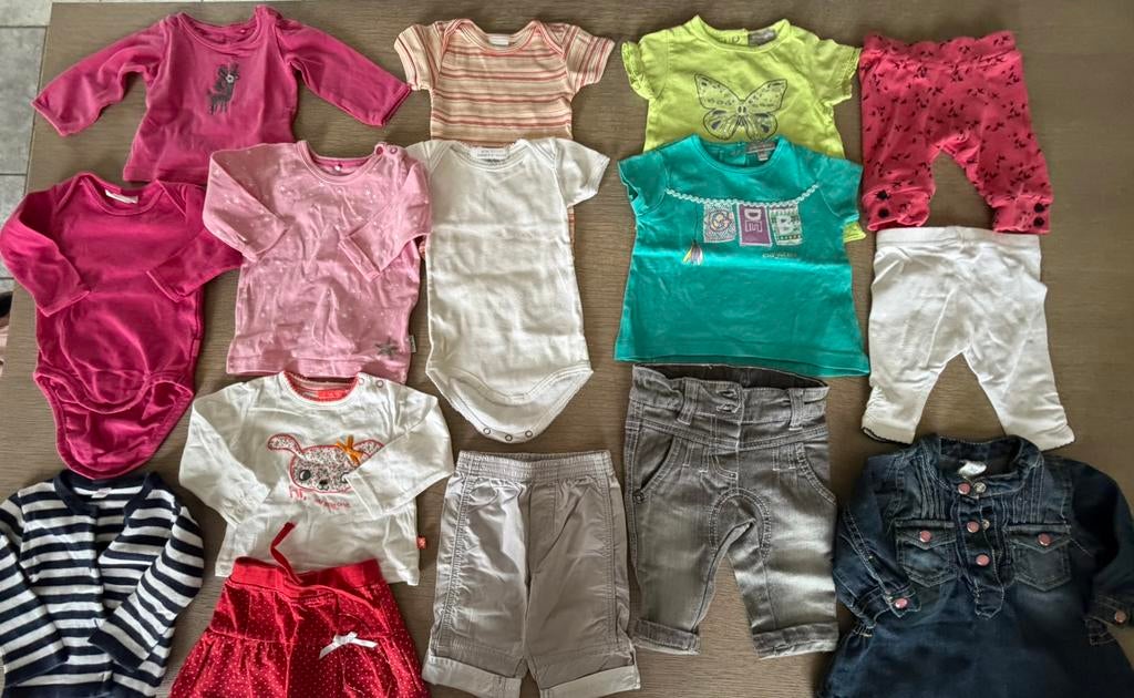 15 st baby meisjes kleding (56), Ophalen, Zo goed als nieuw, Maat 56