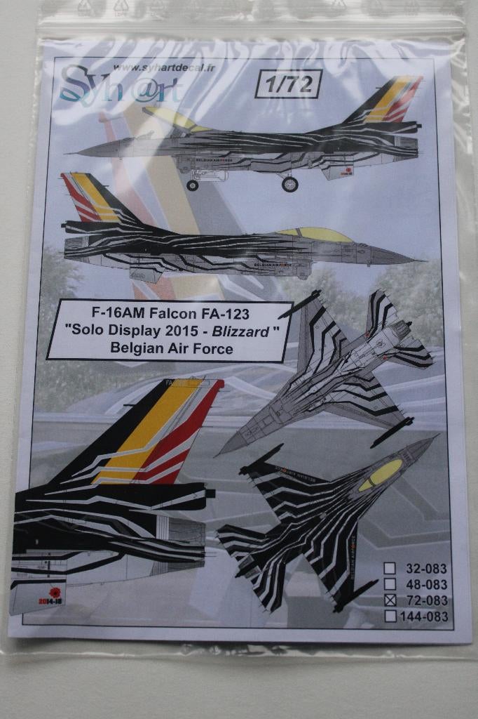 decals f-16 1/72, Hobby en Vrije tijd, Overige merken, 1:72 tot 1:144, Nieuw, Ophalen of Verzenden