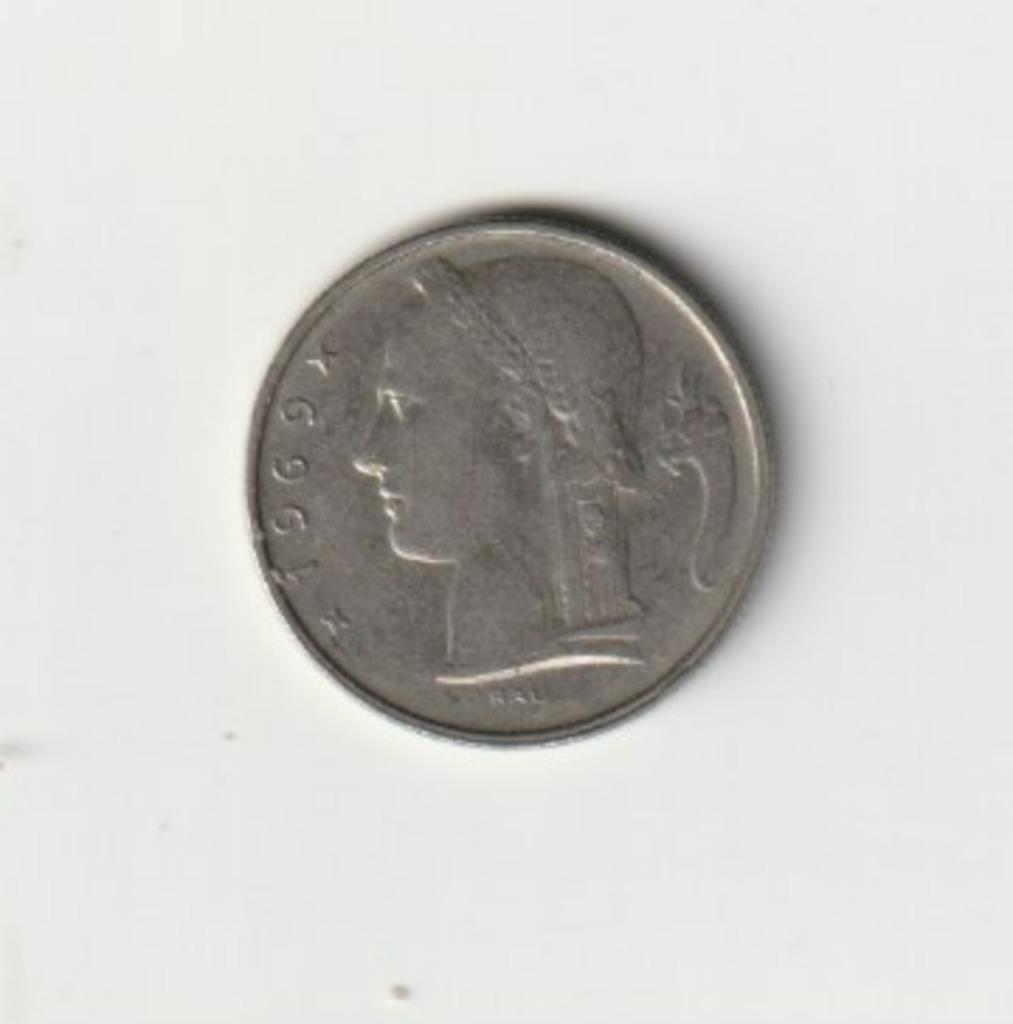 BELGIE BELGIUM  BAUDOUIN 5 FRANK 1969 NL, Postzegels en Munten, Ophalen of Verzenden, Metaal, Losse munt