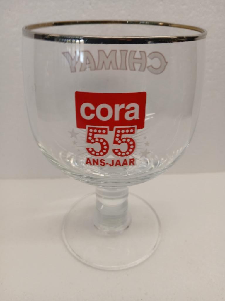 CHIMAY CORA 55 JAAR oud staand glas in perfecte staat, Ophalen of Verzenden, Nieuw, Overige merken