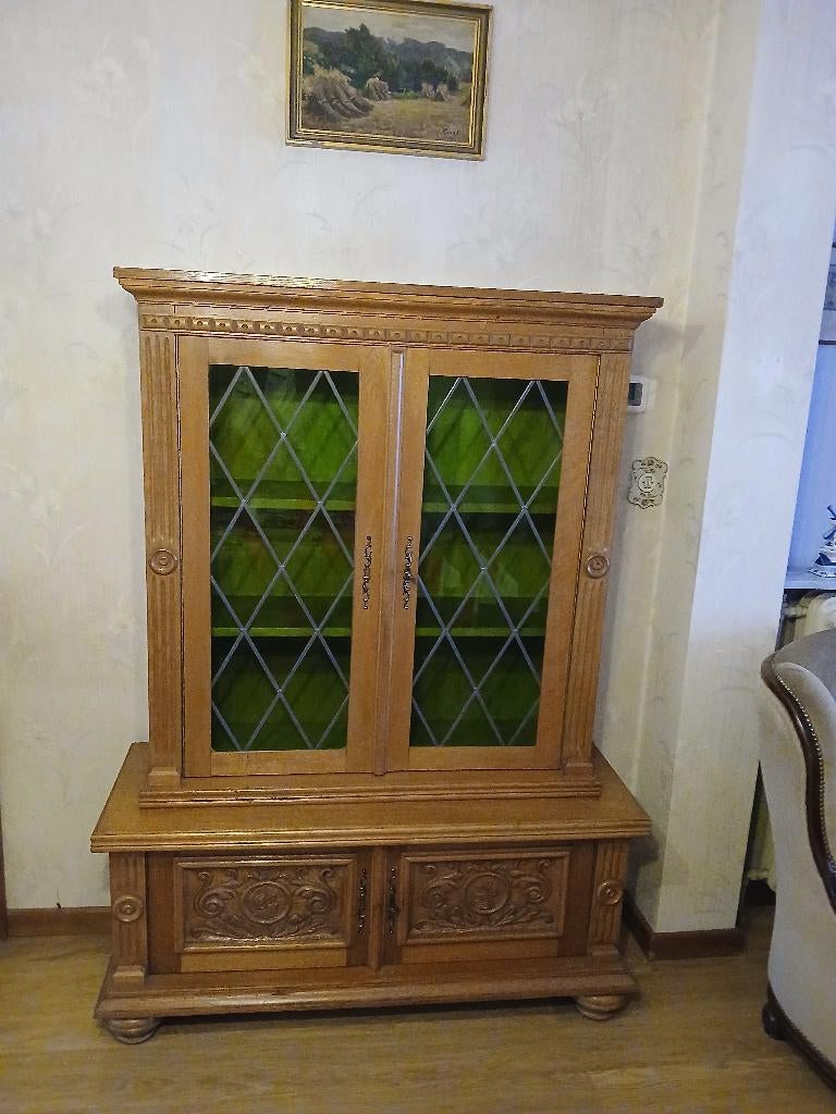 Vitrine, Maison & Meubles, Armoires | Vitrines, Teck, Ancien, 25 à 50 cm, 100 à 150 cm