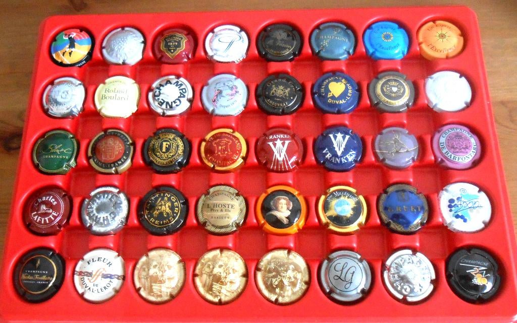 lot 05 - 40 champagne capsules - 6 euro, Verzamelen, Complete verzamelingen en Collecties, Ophalen of Verzenden
