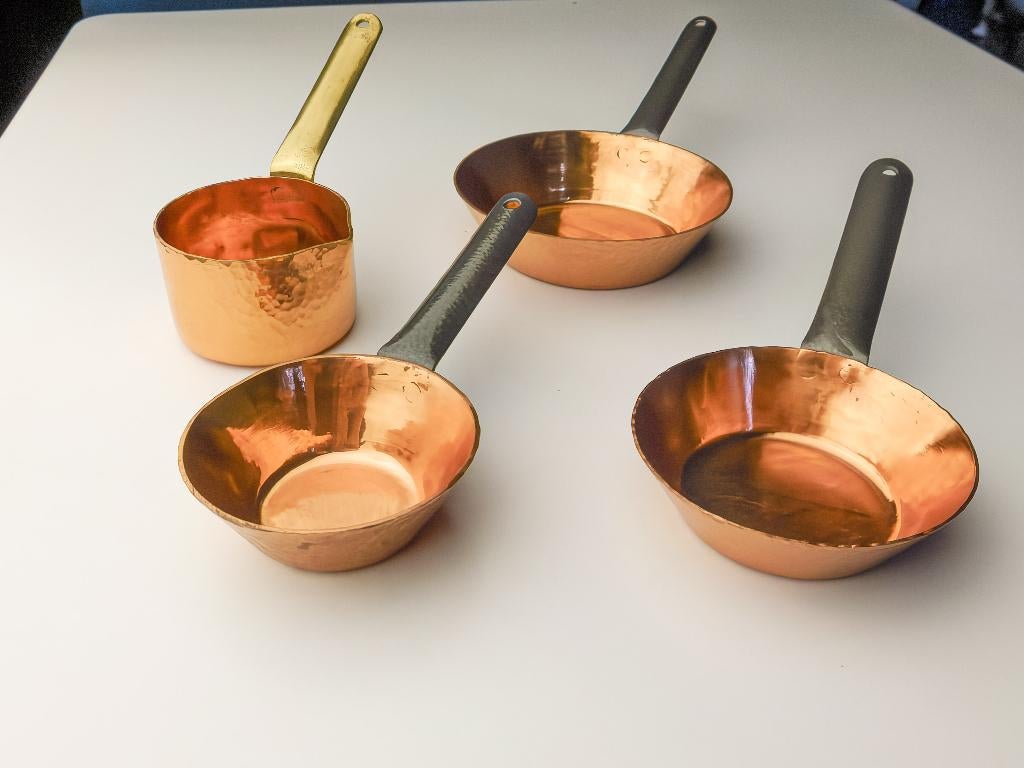 Ensemble de 4 mini-casseroles - Cuivre, Enlèvement ou Envoi, Neuf, Autres matériaux, Ensemble de casseroles