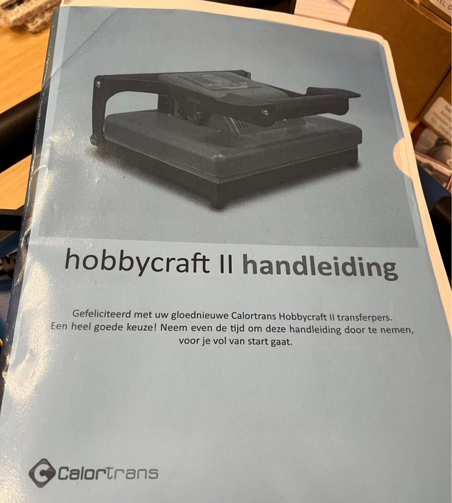 Drukpers voor textiel tegels enz, Ophalen, Zo goed als nieuw