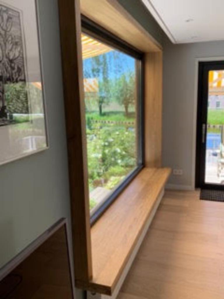 Rebord de fenêtre en chêne - bord naturel ou droit, Bricolage & Construction, Neuf, Rebords de fenêtre, 200 à 250 cm, Enlèvement