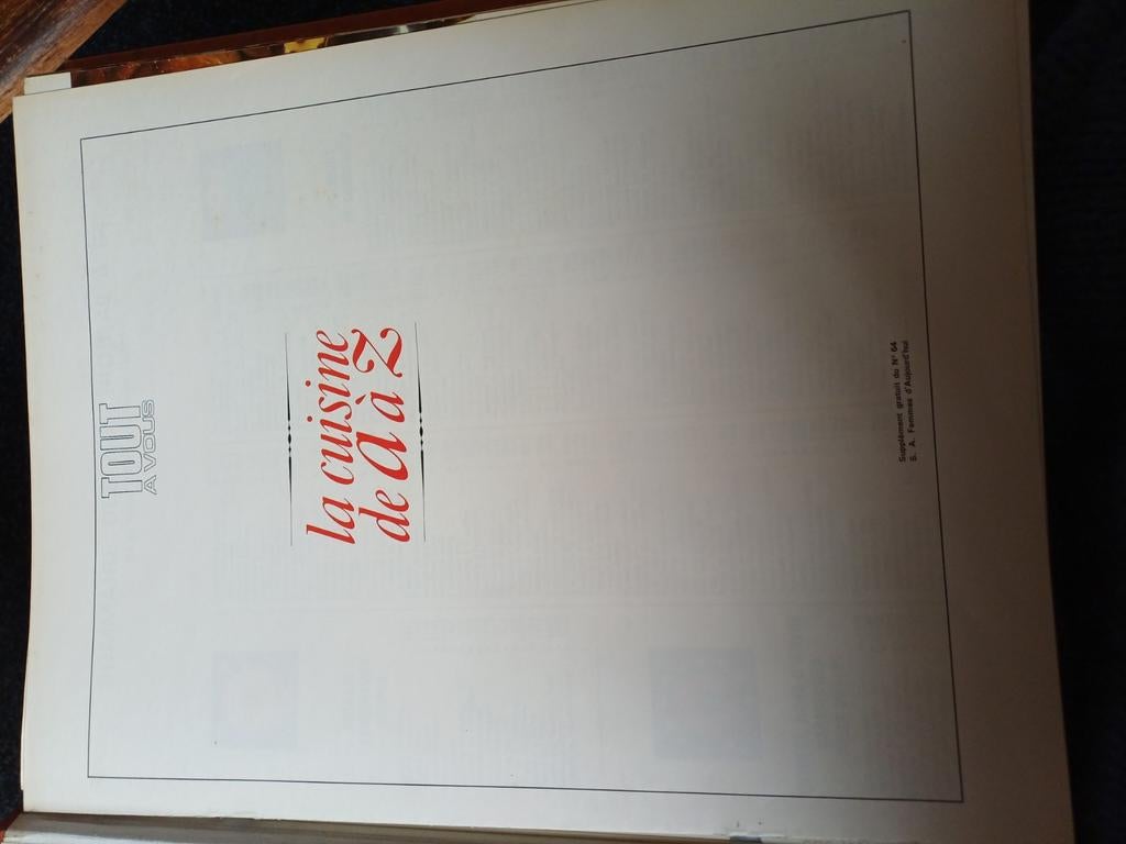 La cuisine  de A à Z. 6 volumes ., Livres, Enlèvement, Comme neuf