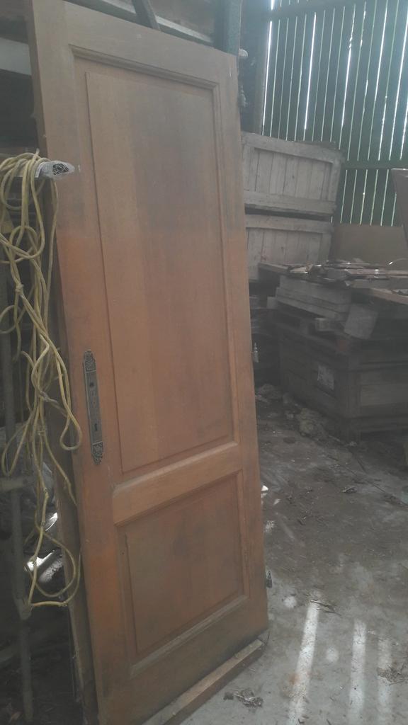 massieve eiken binnendeur br73cm, Doe-het-zelf en Bouw, Ophalen, Gebruikt