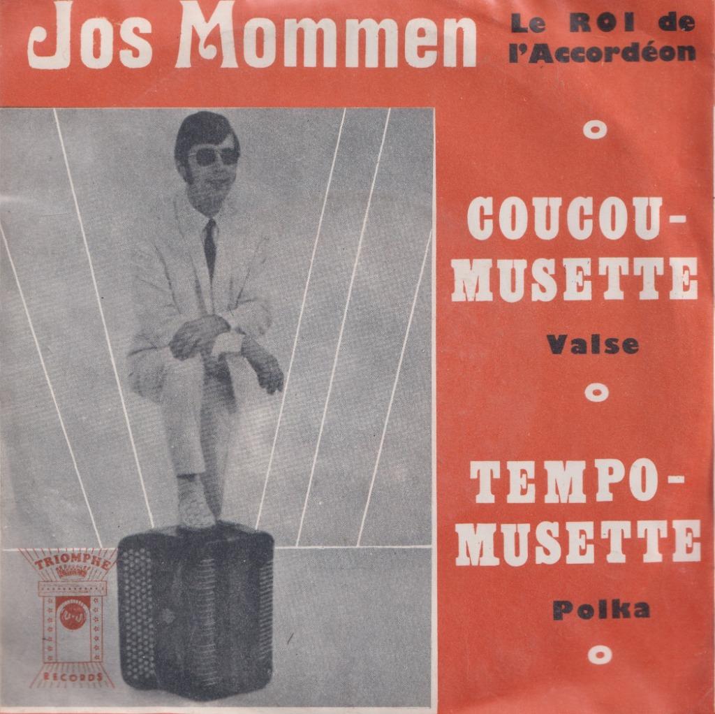 Jos Mommen – Coucou-Musette / Tempo-Musette – Single, En néerlandais, Enlèvement ou Envoi, Single, Utilisé
