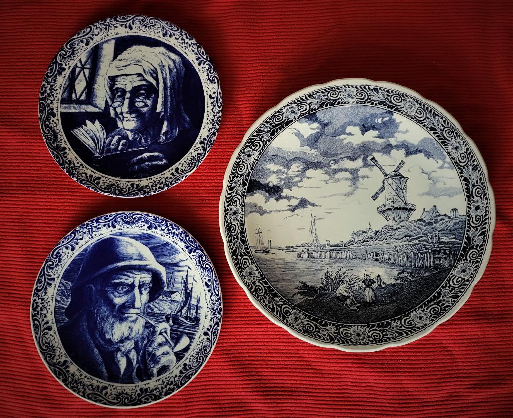 3 Plats anciens en Boch, Antiquités & Art, Envoi