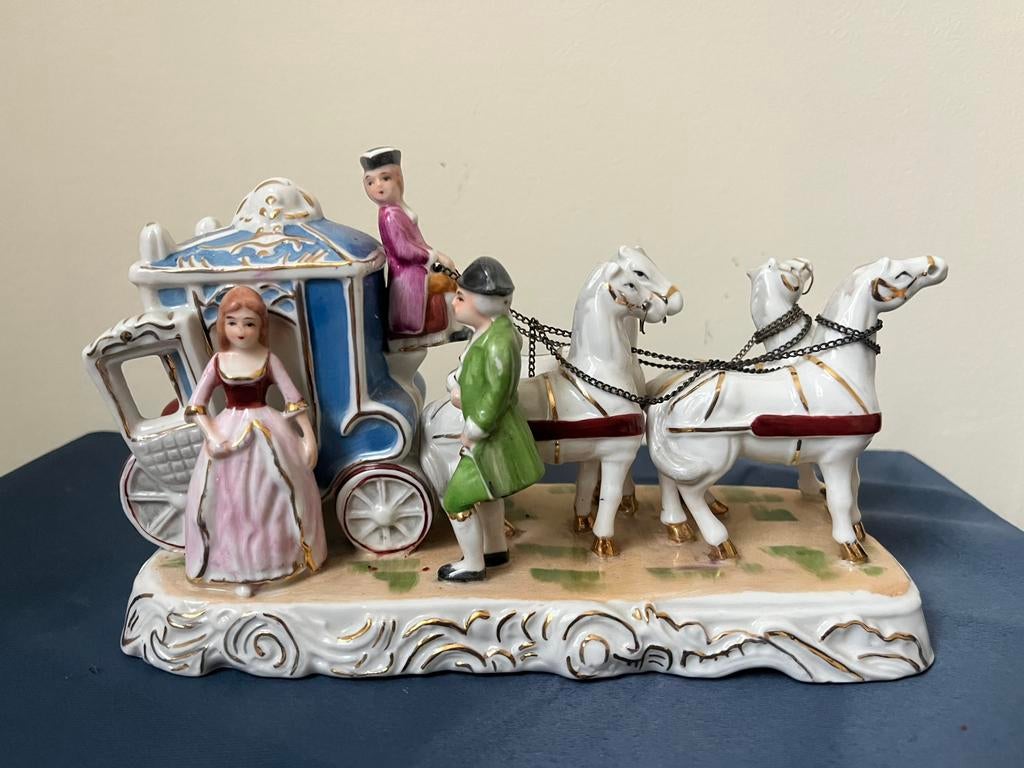 Koets met figuren, Antiek en Kunst, Ophalen