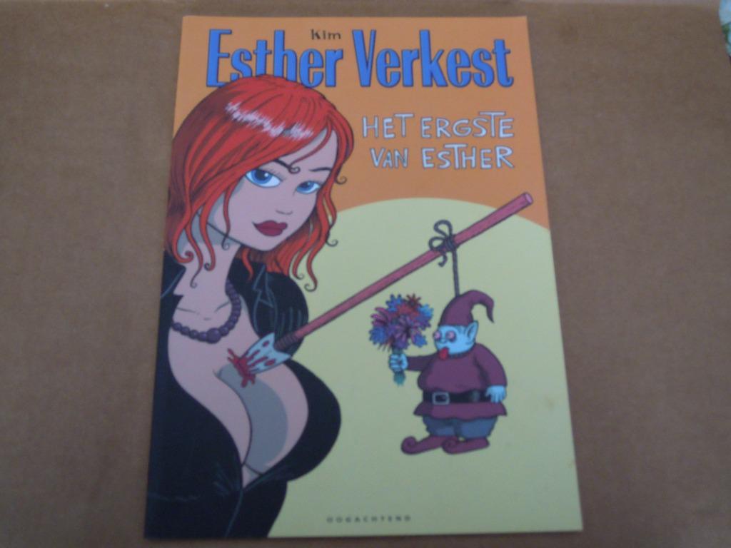 1e druk Esther Verkest : het ergste van Esther, Boeken, Stripverhalen, Verzenden, Eén stripboek, Zo goed als nieuw, Kim
