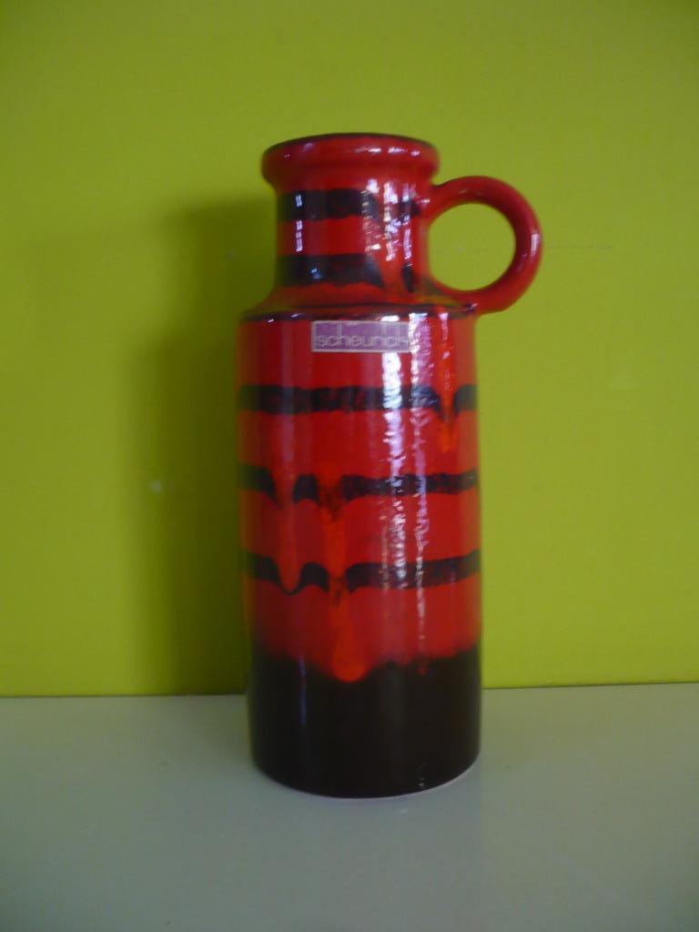 mooie vintage fat lava vaas Scheurich west-Germany, Ophalen of Verzenden