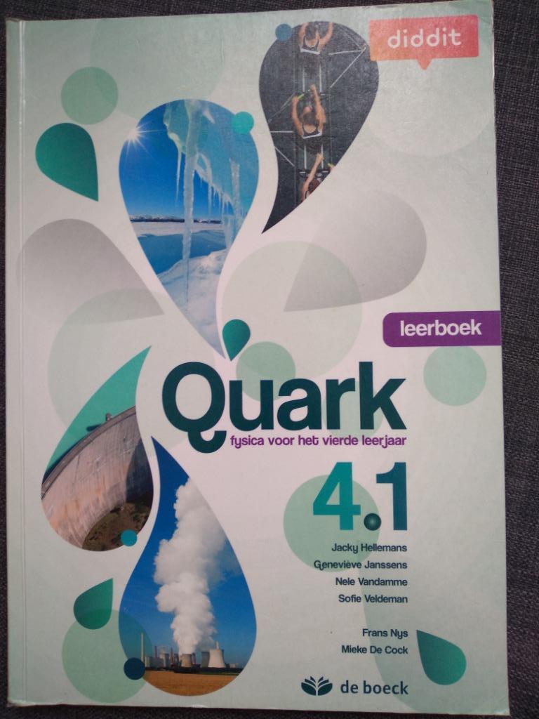 Quark 4.1 fysica leerboek, Enlèvement ou Envoi, Comme neuf, De boeck, Sciences naturelles