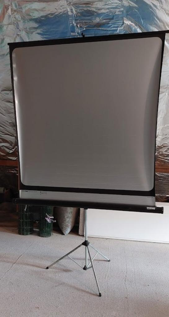 ModernPlastic vintage projectiescherm - film of dia's, Audio, Tv en Foto, Ophalen