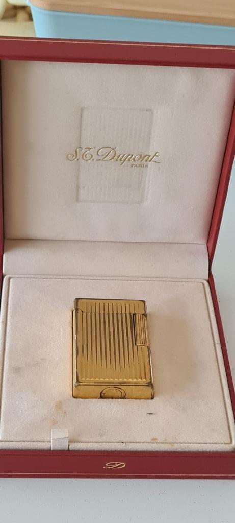S. T. Dupont Goudkleurige aansteker lighter, Ophalen of Verzenden, Aansteker