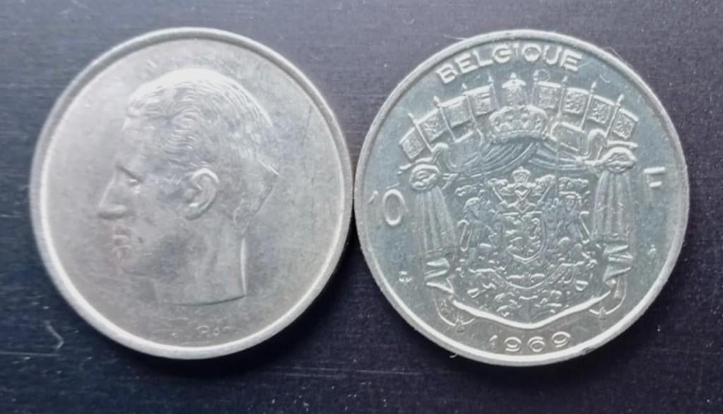 Muntstuk 10 Belgische Frank 1969, Postzegels en Munten, Munten | België, Ophalen of Verzenden, Losse munt