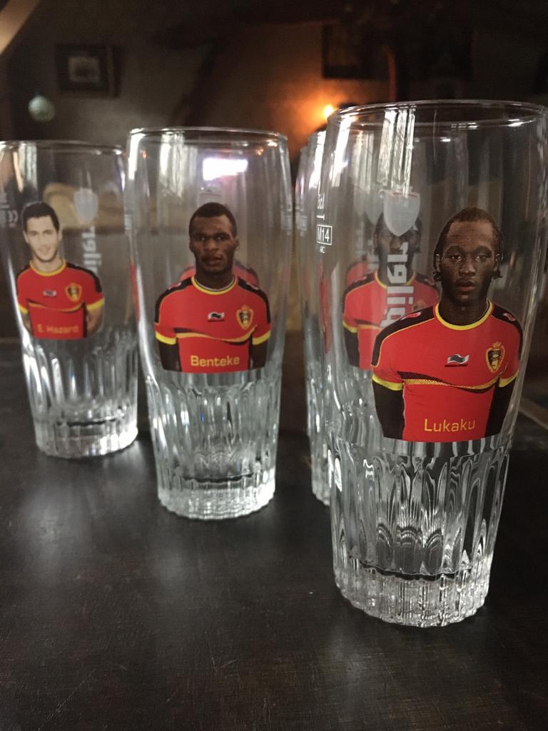 Jupiler verres à bière diables rouges, Collections, Enlèvement ou Envoi, Comme neuf