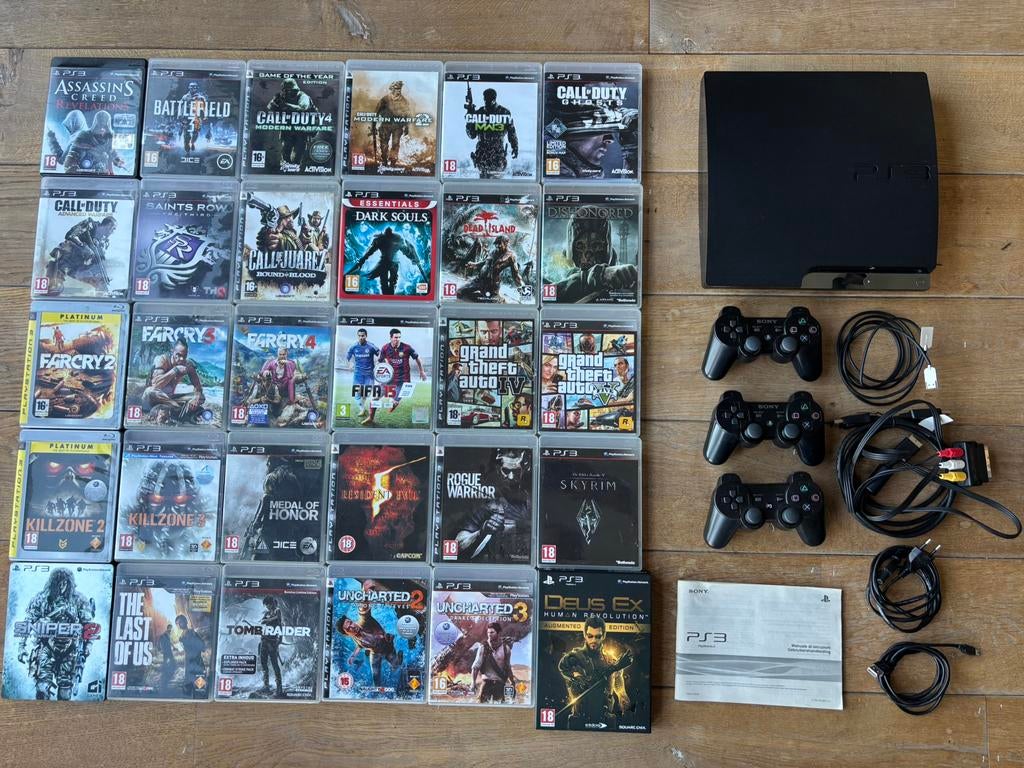 Playstation 3 - compleet met prachtige collectie games, Games en Spelcomputers, Spelcomputers | Sony PlayStation 3, Zo goed als nieuw