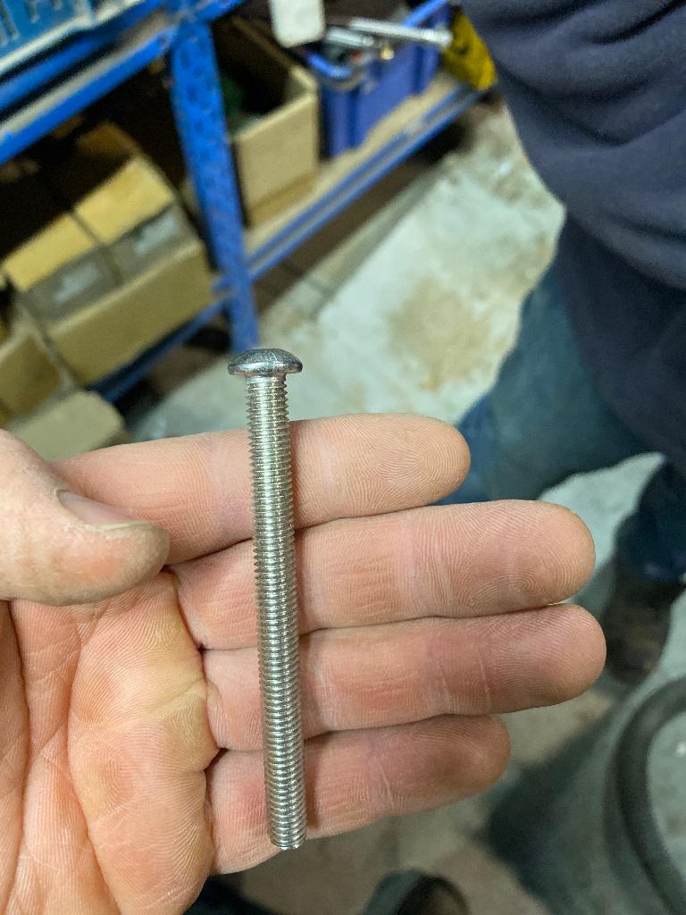 Bout 1500 st inox, Doe-het-zelf en Bouw, IJzerwaren en Bevestigingsmiddelen, Ophalen, 50 tot 100 mm, Nieuw, Inox